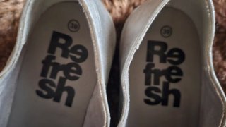 Zapatos Refresh plateados talla 39