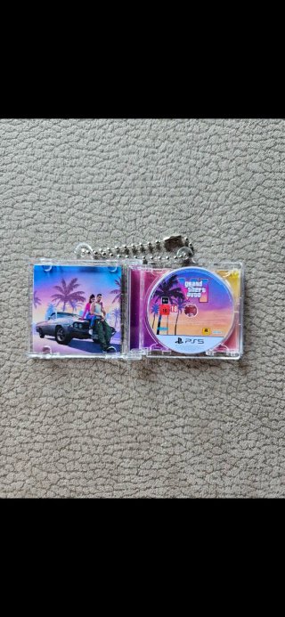 Grand Theft Auto VI mini cd NFC keychain