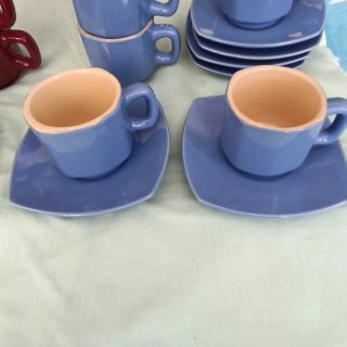 Juego de café tazas y platos