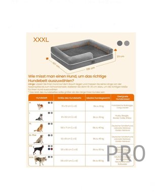 Cama ortopédica para perros XXXL