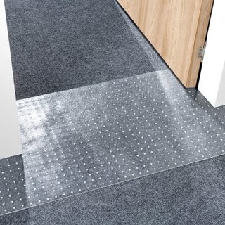 Protector de Alfombra para Mascotas, 15" x 4' Protector de Alfombra de PVC a Prueba de Rasguños para Puertas, Alfombrilla Antideslizante para Rasguños de Gato, Detener Rasguños de Alfombra de Plás...