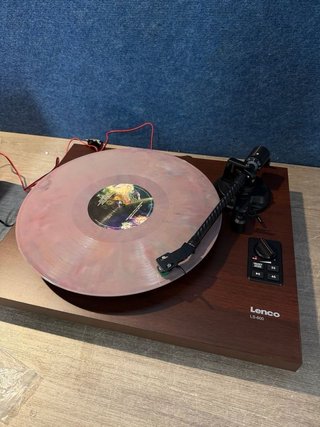 Tocadiscos Lenco LS-600WA Negro Marrón