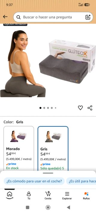 Cojín BBL Gluteox Gris