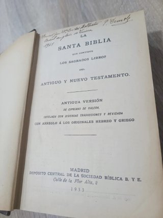 Biblia antigua 1933