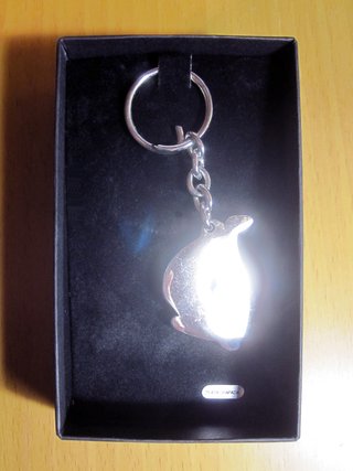 Llavero Velero. Plata chapada. Estuche regalo.