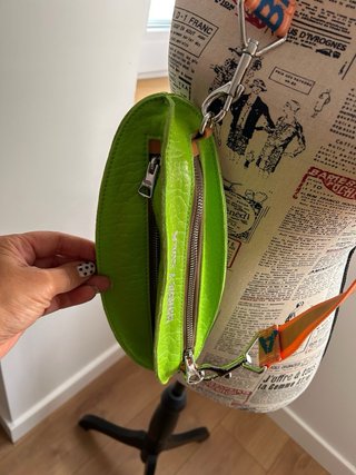 Bolso Bimba y Lola verde y naranja