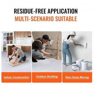 Película de Protección para Alfombra, 39" x 100' Escudo para Suelos y Superficies, Fácil de Cortar Instalación Simple, Película de Protección para Alfombrillas de Tela para Construcción y Renovaci...