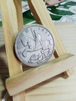 Moneda Inglesa plata de 1 Corona Jorge V 1935