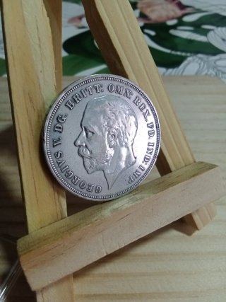 Moneda Inglesa plata de 1 Corona Jorge V 1935