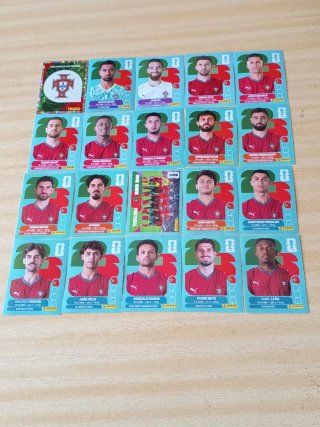 Cromos selección de Portugal COMPLETA Mundial 2026