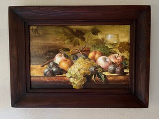 Cuadro al óleo bodegón autor ruso