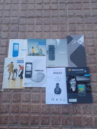 Manuali di Nokia, Navigon, Sogo e Geonaute