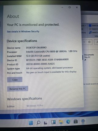 Portátil Toshiba Windows 11 Negro con cargador