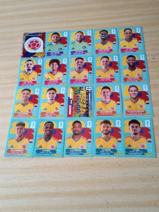 Cromos selección de Colombia COMPLETA Mundial 2026
