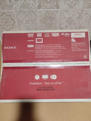 Sony RDR-GX350 Grabador DVD