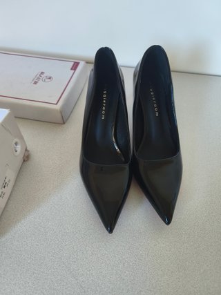 Zapatos de tacón negros talla 38