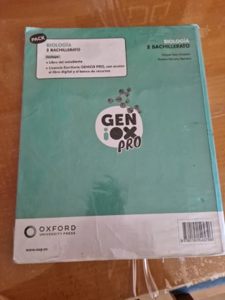 Libro Biología Oxford 2º Bachillerato
