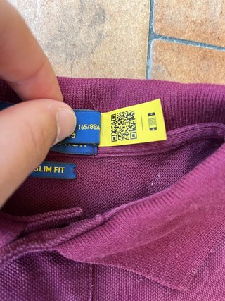 Polo Ralph Lauren XS Bordeaux Maniche Corte Uomo