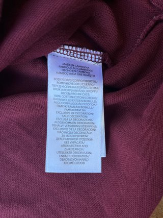 Polo Ralph Lauren XS Bordeaux Maniche Corte Uomo