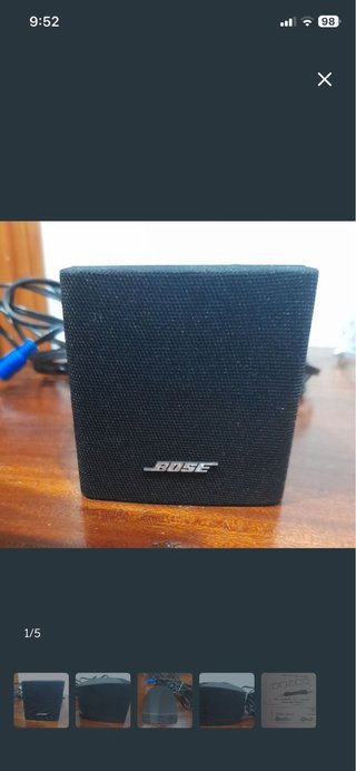 Altavoces Bose Negros