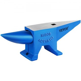 Yunque de Cuerno Único de 20 kg Yunque de Acero para Venta Herramientas y Equipos de Forja Yunque Resistente con Agujeros Redondos y Cuadrados Yunque para Herreros Joyeros Metalúrgicos Herramienta...