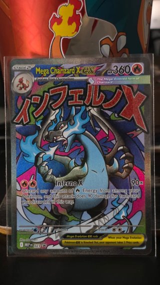 Carta Pokémon Mega Charizard X Ex Inglés MEP 023 ⭐