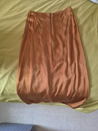 Falda marrón Stradivarius