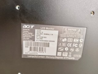 Monitor Acer X233h Negro