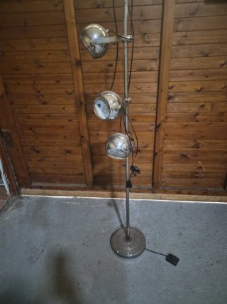 Lámpara de pie vintage 3 focos