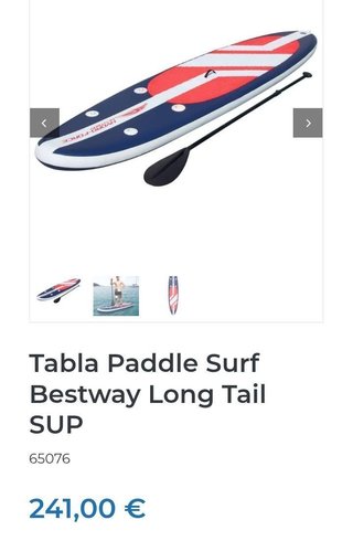 Bestway 65076 Tabla Paddle Surf Hinchable Hydro-Force Long Tail 335x76x15 cm con Remo