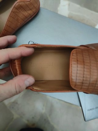 Scarpe uomo Giorgio Armani pelle marrone