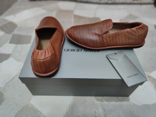 Scarpe uomo Giorgio Armani pelle marrone