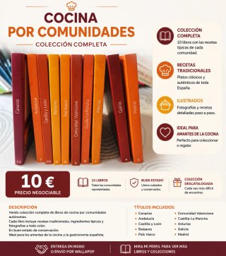 Colección de libros de cocina por comunidades