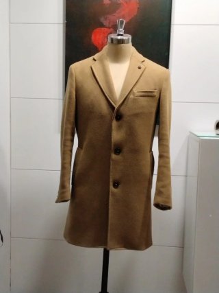 Abrigo paño Camel