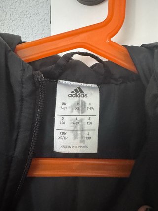 Abrigo Adidas Fútbol Negro