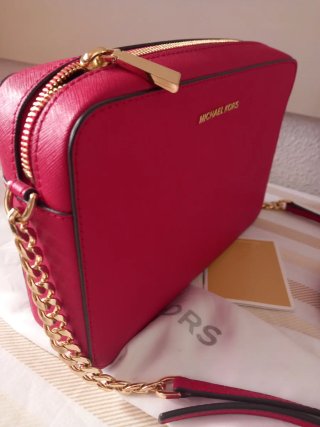 Bolso Michael Kors Rosa y Dorado