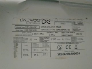 Frigorífico Daewoo despiece