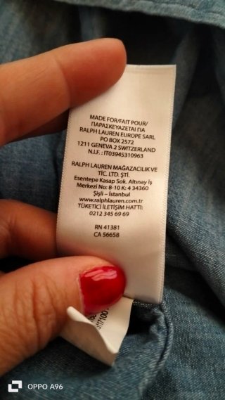 Camisa vaquera Polo Ralph Lauren azul mujer