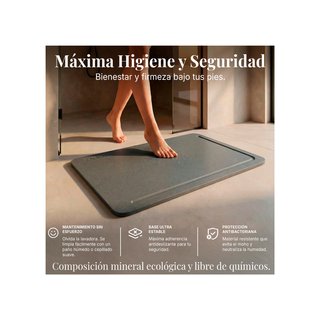 Alfombra Baño Diatomita Secado Rápido Antimoho