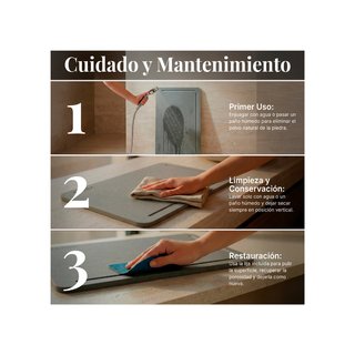 Alfombra Baño Diatomita Secado Rápido Antimoho