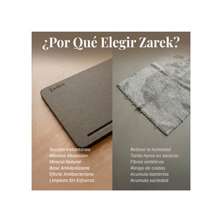Alfombra Baño Diatomita Secado Rápido Antimoho