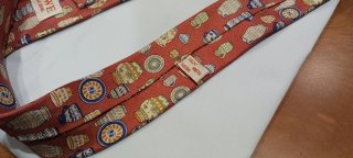 CORBATA LOEWE, SEDA NATURAL, ART. ESPAÑOLA, CORAL.