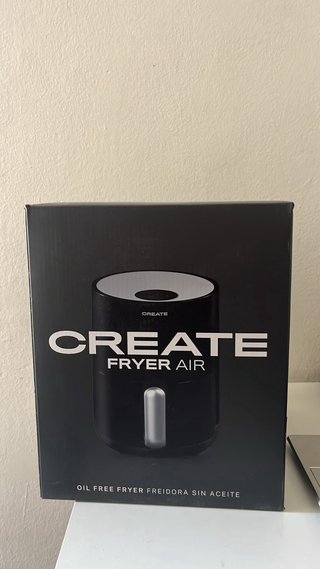 Freidora de aire CREATE negra 1.5L