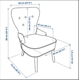 Sillón IKEA REMSTA Beige Terciopelo