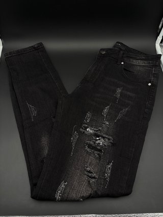 Jeans Uomo Neri Strappati