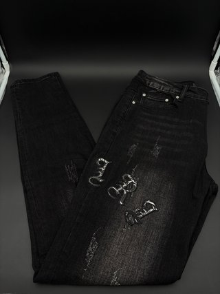 Jeans Uomo Neri Strappati