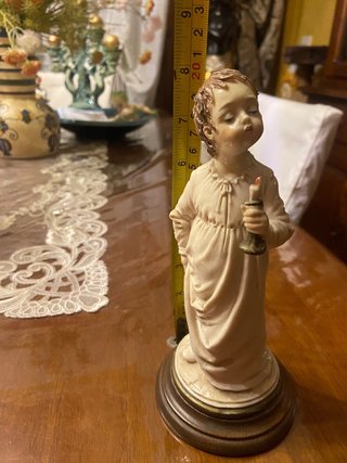 Statua angioletto con candela Merli