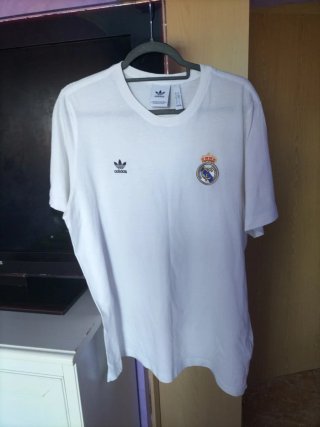 Camiseta Adidas Real Madrid Hombre Blanca