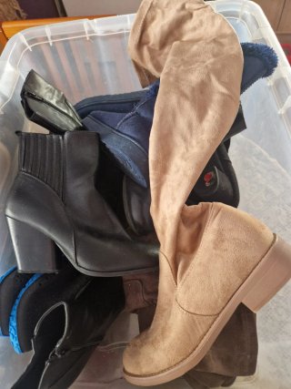 Lote 30 pares zapatos, sandalias, botines