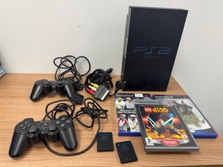 Lote PS2: Consola, 2 Mandos y 3 juegos